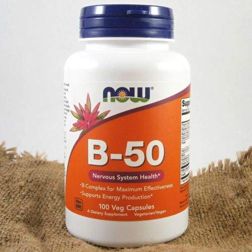 NOW Foods Vitamin B-50 Complex 100 kapslí