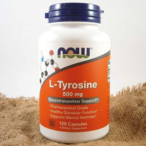 NOW Foods L-Tyrosine 500 mg 120 kapslí
