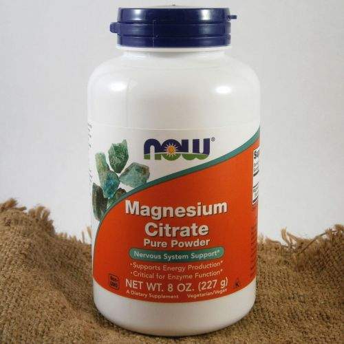 NOW Foods Magnesium Citrate čistý prášek 227 g