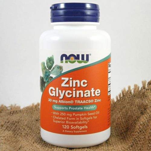 NOW Foods Zinc Glycinate 30 mg 120 kapslí