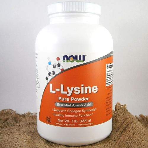 NOW Foods L-Lysin čistý prášek 454 g