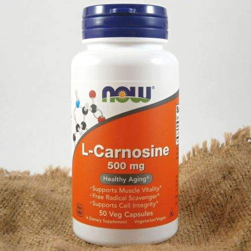 NOW Foods L-Karnosin 500 mg 50 kapslí