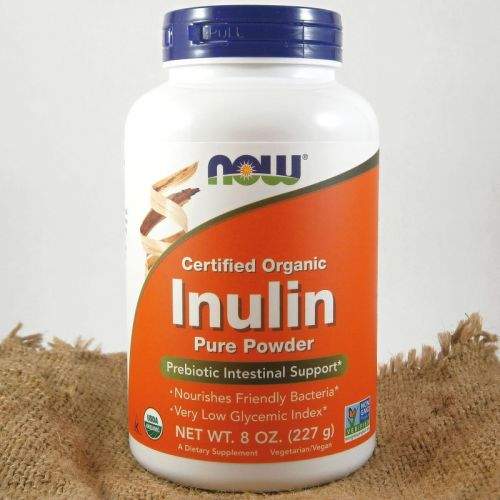 NOW Foods Organický Inulin čistý prášek 227 g