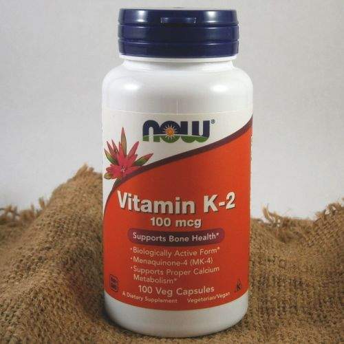 NOW Foods Vitamin K2 jako MK-4 100 μg 100 kapslí