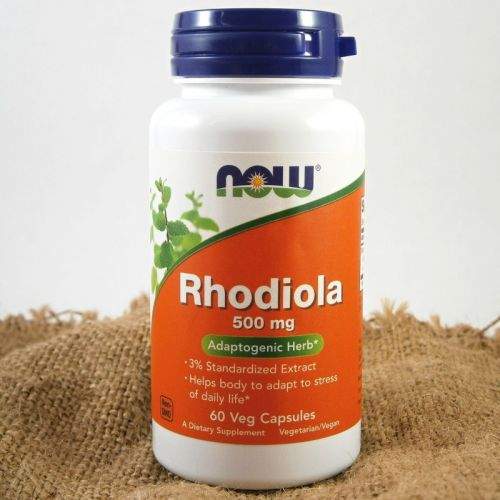 NOW Foods Rhodiola rosea 500 mg 60 kapslí