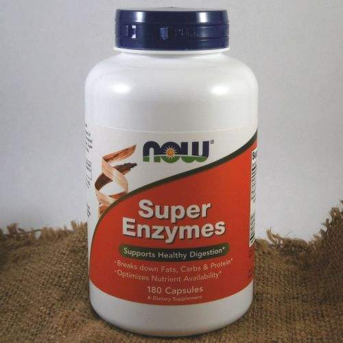 NOW Foods Super Enzymes komplexní trávicí enzymy 180 kapslí