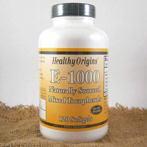 Healthy Origins Vitamin E komplex 1000 IU 120 kapslí
