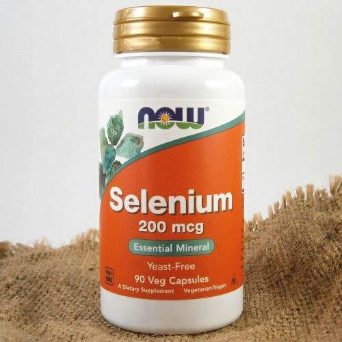 NOW Foods Selenium 200 µg 90 kapslí