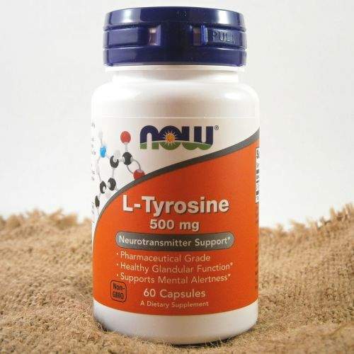 NOW Foods L-Tyrosine 500 mg 60 kapslí