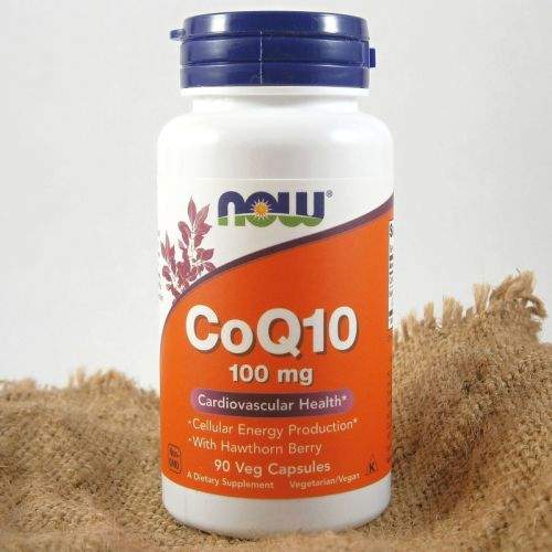 NOW Foods CoQ10 + Hawthorn Berry 100 mg 90 kapslí