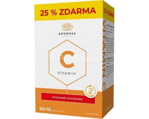 APOROSA Vitamin C 700mg s postupným uvolňování 75 kapslí