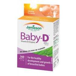Jamieson Baby-D Vitamín D3 400 IU kapky 11,7 ml