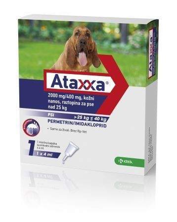 KRKA Ataxxa pro psy nad 25 kg 1x4 ml