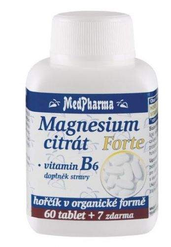 Magnesium citrát Forte + vitamin B6 67 tobolek