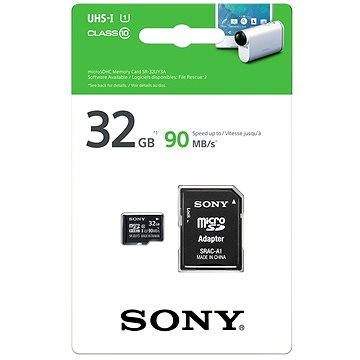 Sony MicroSDHC 32GB Class 10 UHS-I + SD adaptér