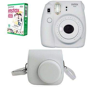 Fujifilm Instax Mini 9 bílý + 10x fotopapír + pouzdro