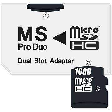 CONNECT IT MS PRO DUO na 2x Micro SDHC