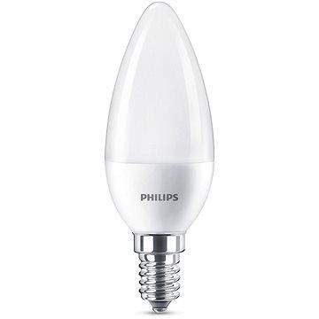 Philips LED svíčka 7-60W, E14, Matná, 2700K