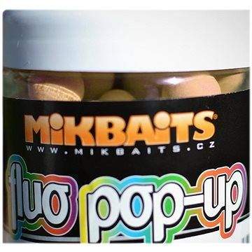 Mikbaits - Plovoucí fluo Pop-Up Broskev Black pepper 18mm 250ml