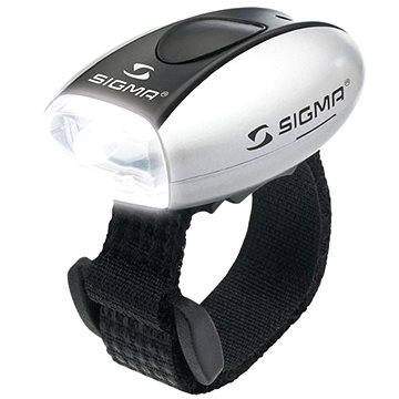 Sigma Micro stříbrná / přední světlo LED-bílá