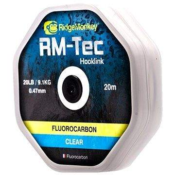 RidgeMonkey RM-Tec Fluorocarbon 0,47mm 20lb 20m Čirý