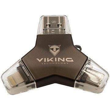 Viking USB Flash disk 3.0 4v1 64GB černá