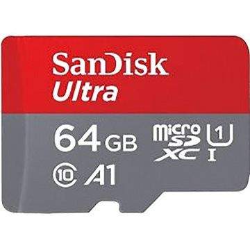 SanDisk MicroSDXC 64GB Ultra Class 10 UHS-I + SD adaptér