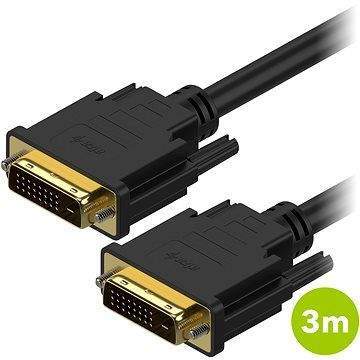 AlzaPower DVI-D na DVI-D Dual Link propojovací 3m