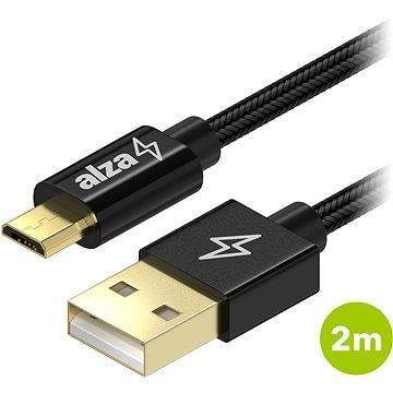 AlzaPower AluCore Micro USB 2m Black