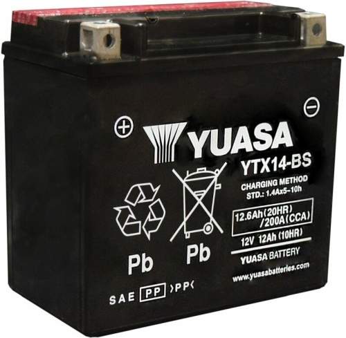 YUASA YTX14-BS, 12V, 12Ah