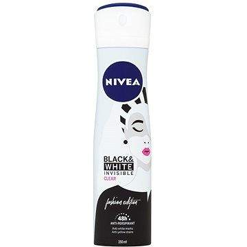 NIVEA Black & White Invisible Clear Sprej antiperspirant 150 ml