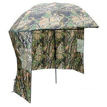 NGT Camo Brolly with Side Sheet 2,2m