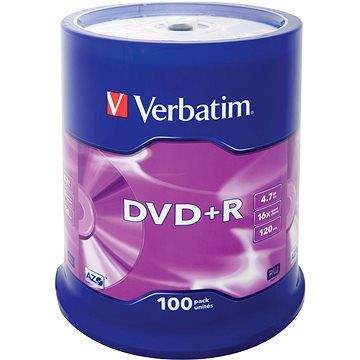 Verbatim DVD+R 16x, 100ks cakebox