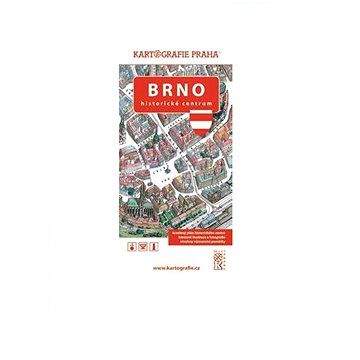 Kartografie PRAHA Brno Historické centrum: Kreslený plán města