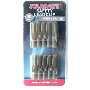 Starbaits Safety Lead Clip Hnědá 10ks