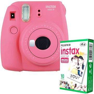 Fujifilm Instax Mini 9 růžový + 10x fotopapír