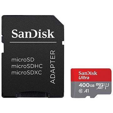 SanDisk MicroSDXC 400GB Ultra A1 UHS-I U1 + SD adaptér