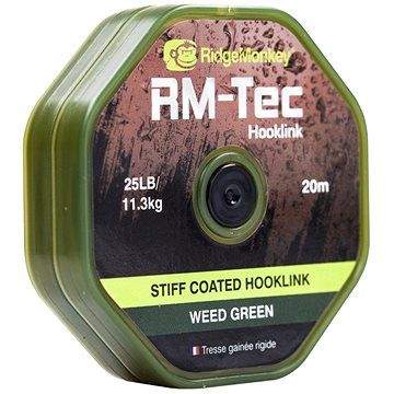RidgeMonkey RM-Tec Stiff Coated Hooklink 25lb 20m Zelená