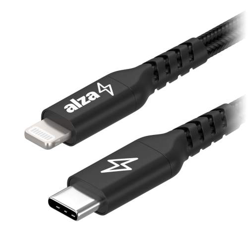 AlzaPower AluCore USB-C to Lightning MFi 1m Black