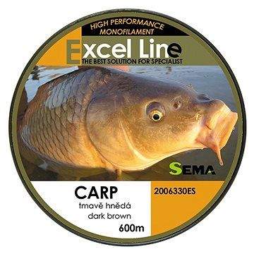 Sema Vlasec Carp Dark Brown 0,30mm 11,9kg 600m