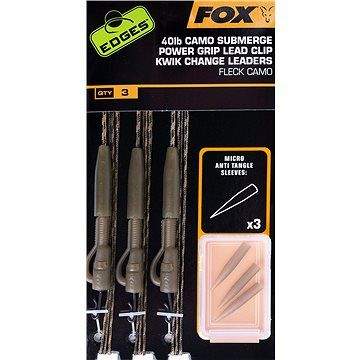 FOX Camo Submerge Power Grip Lead Clip Kwik Change Kit 40lb 3ks