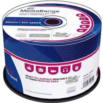 MediaRange CD-R Inkjet Printable 50ks cakebox