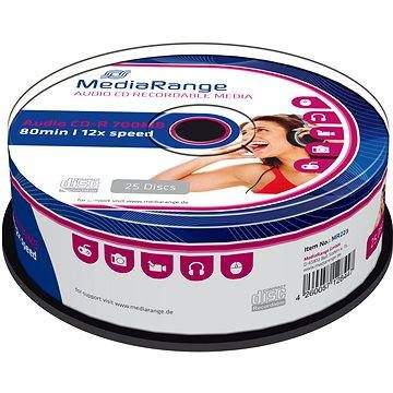 MediaRange CD-R Audio 25ks cakebox
