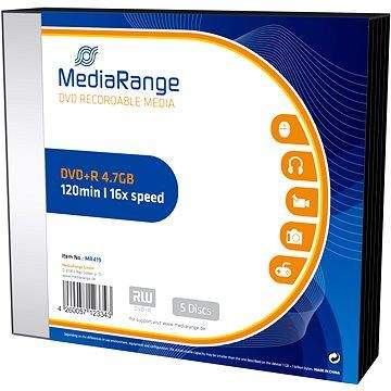 MediaRange DVD+R 5ks v SLIM krabičce