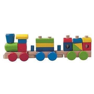 Woody Dřevěný skládací nákladní vlak - dva vagony