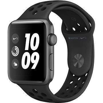 Apple Watch Series 3 Nike+ 42mm GPS Vesmírně šedý hliník s antracitovým sportovním řemínkem Nike
