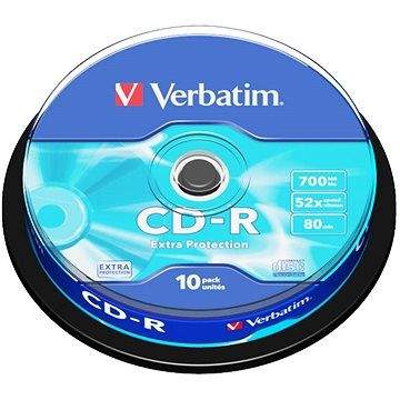 Verbatim CD-R DataLife Protection 52x, 10ks cakebox