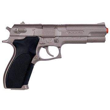 Gonher Policejní pistole stříbrná matná kovová 8 ran