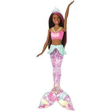 Mattel Barbie Svítící mořská panna s pohyblivým ocasem černoška