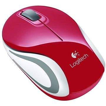 Logitech Wireless Mini Mouse M187 červená